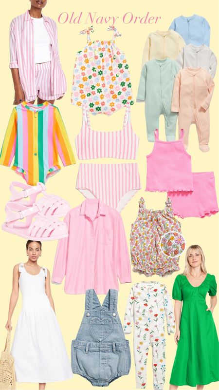 My recent old navy spring order. Mostly for Margot… some for mama! I got her some cute spring/summer basics and play clothes 

#LTKSeasonal #LTKbaby #LTKkids