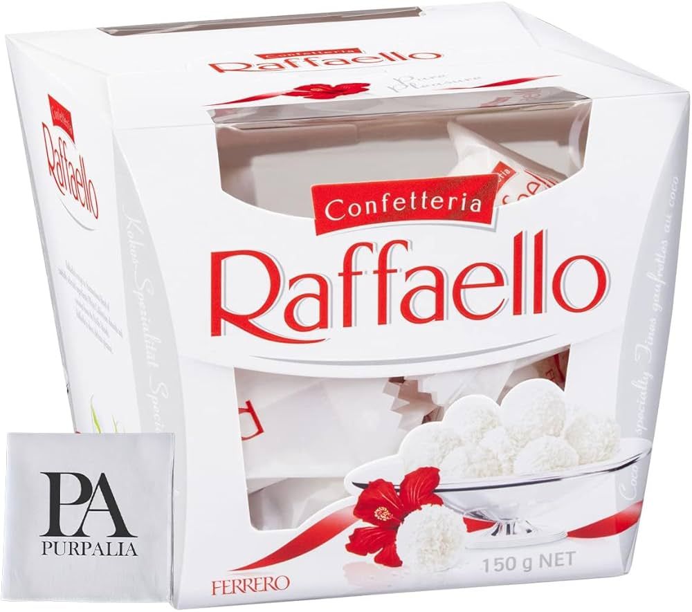 Ferrero Rocher Raffaello, Bulk 1 Pack, 15 Count total, Individually Wrapped, Premium Gourmet Whit... | Amazon (US)