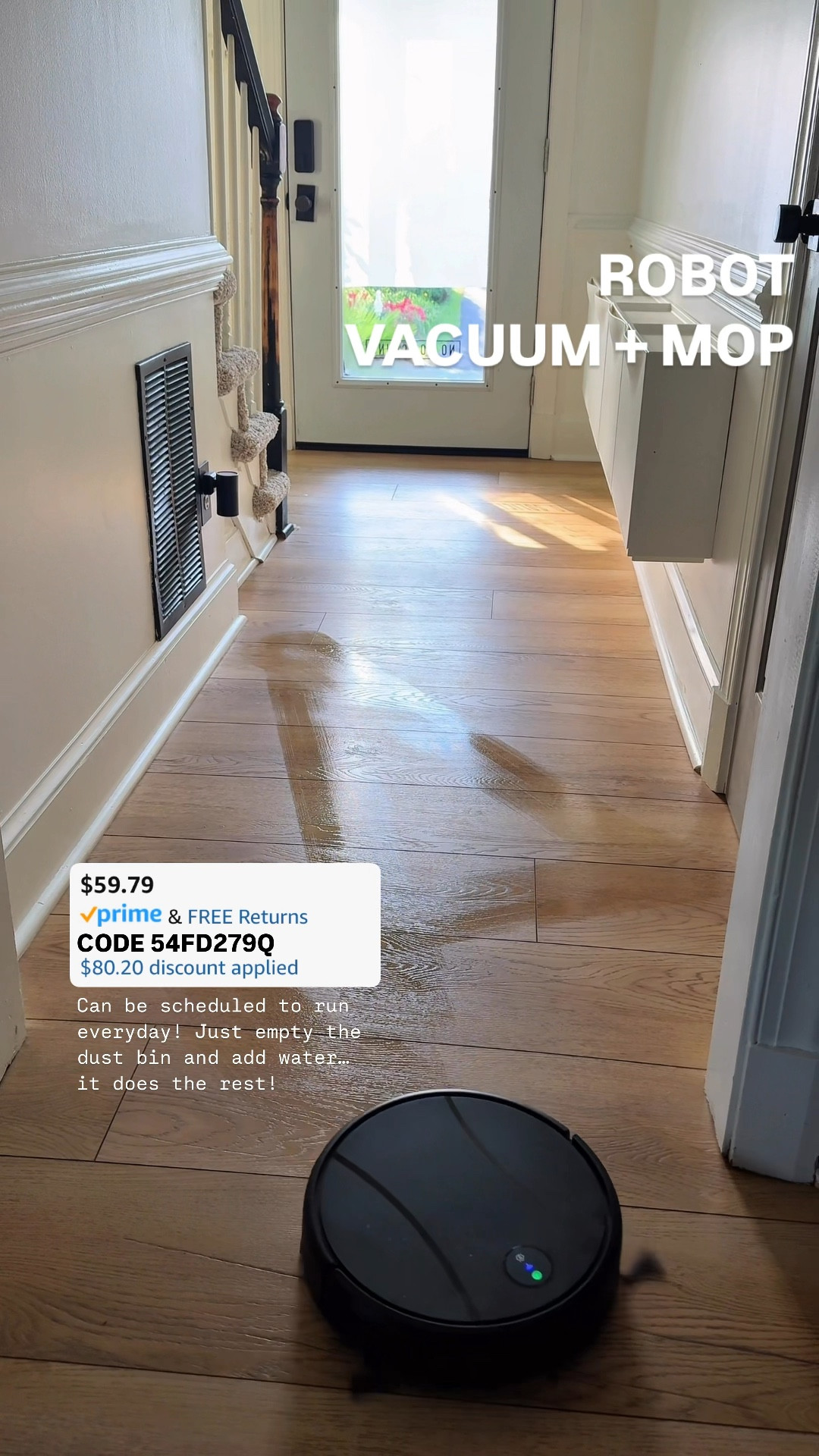 ROBOT VACUUM / MOP COMBO ONLY $59! 

Transitions for wood + carpet seamlessly! 

Use code UZL7739K OR 54FD279Q 
OR TSFYA6GJ 
+ clip $20 OFF COUPON 

Promo codes are entered are on the check out screen where you select payment method. 

Codes & coupons only work for a limited time! If you get an error, it may have maxed the color/size you selected.. so try another one. Sometimes it helps to check out one item at a time! 

SCREENSHOT TO EASILY COPY/PASTE PROMO CODE AT CHECKOUT! 

#tech #amazondeal 


#LTKHome #LTKFindsUnder100 #LTKSaleAlert