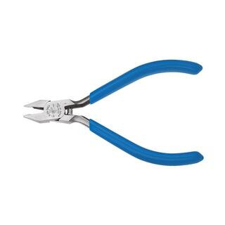 Klein Tools 4 in. Electronics Midget Diagonal Cutting Pliers-Nickel Ribbon Wire Cutters D230-4C -... | The Home Depot