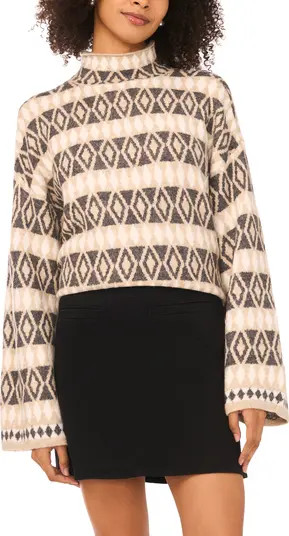 Diamond Pattern Mock Neck Sweater | Nordstrom