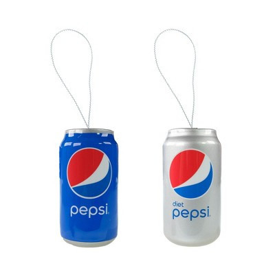 WondaPop Pepsi & Diet Pepsi 3.5" Christmas Tree Ornament Set, Indoor/Outdoor Tree Decoration, 2-Pack | Target