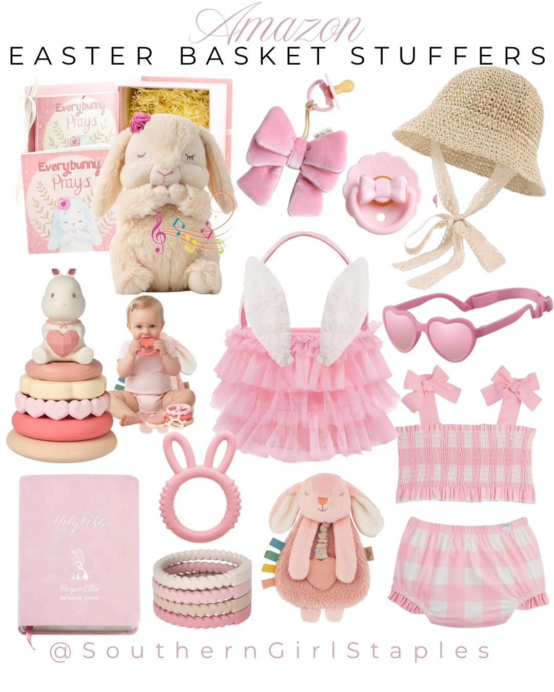 The sweetest little Easter basket finds for your baby girl 🐰💗✨
Everything is soft, feminine, and perfect for creating the most precious Easter morning 🧺🌸

From heirloom-quality keepsakes to the cutest bunny accessories + spring outfits… these are the pieces that make it feel extra special 🤍

Think:
🎀 cozy + cuddly
🌷 soft pinks & textures
🐇 keepsake gifts you’ll actually save

All linked for you to make Easter gifting easy 💕

#LTKbaby #LTKkids #LTKspring #EasterBasketIdeas #BabyGirlStyle #EasterInspo #SouthernStyle #LTKfamily

#LTKKids #LTKmomlife #LTKBaby