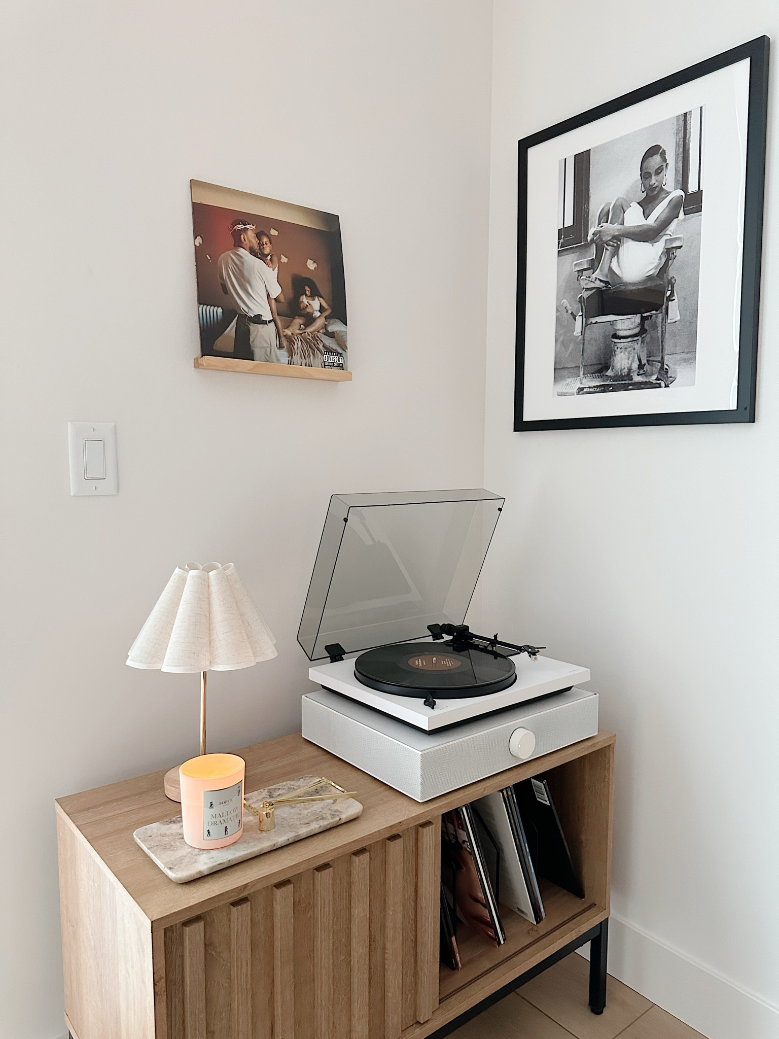Setting the vibes! In love with my vinyl
Station #homedecor

#LTKHome
