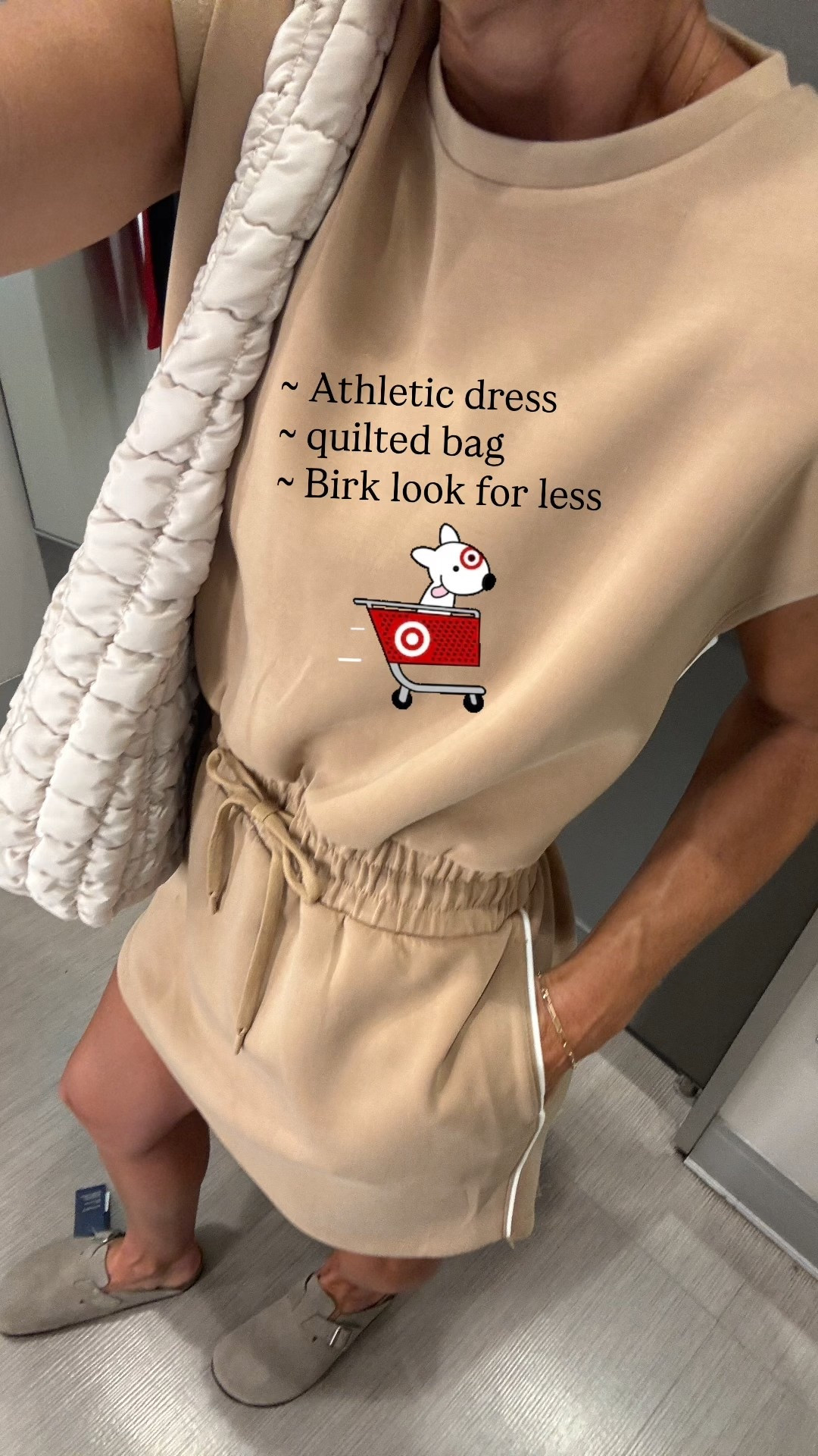 Wow! Three new things at target that I’m loving — this easy throw on and go athletic dress, quilted carry all bag, and look for less Birkenstock clogs
Size down and dress , shoes fit true to size
* more colors in the dress and bag

#LTKActive #LTKFindsUnder50 #LTKOver40