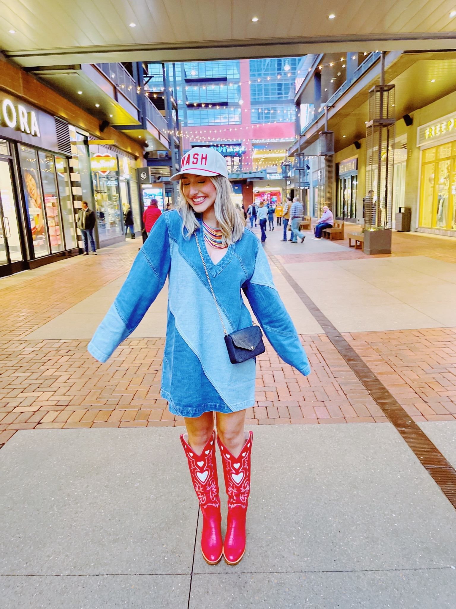 Nashville ootd!!!! 💕🤠

Denim, country, concert, Broadway, cute, free people, anthropology, nasty, girl, colorful, valentines, Galentine’s, NASH, preppy, pink, loveshack, girly, bows, Louis Vuitton, small purse, college, inspo, red boots, vest, quilted vest, quilted jacket, white top, skirt, trucker hat

#LTKtravel #LTKshoecrush #LTKstyletip