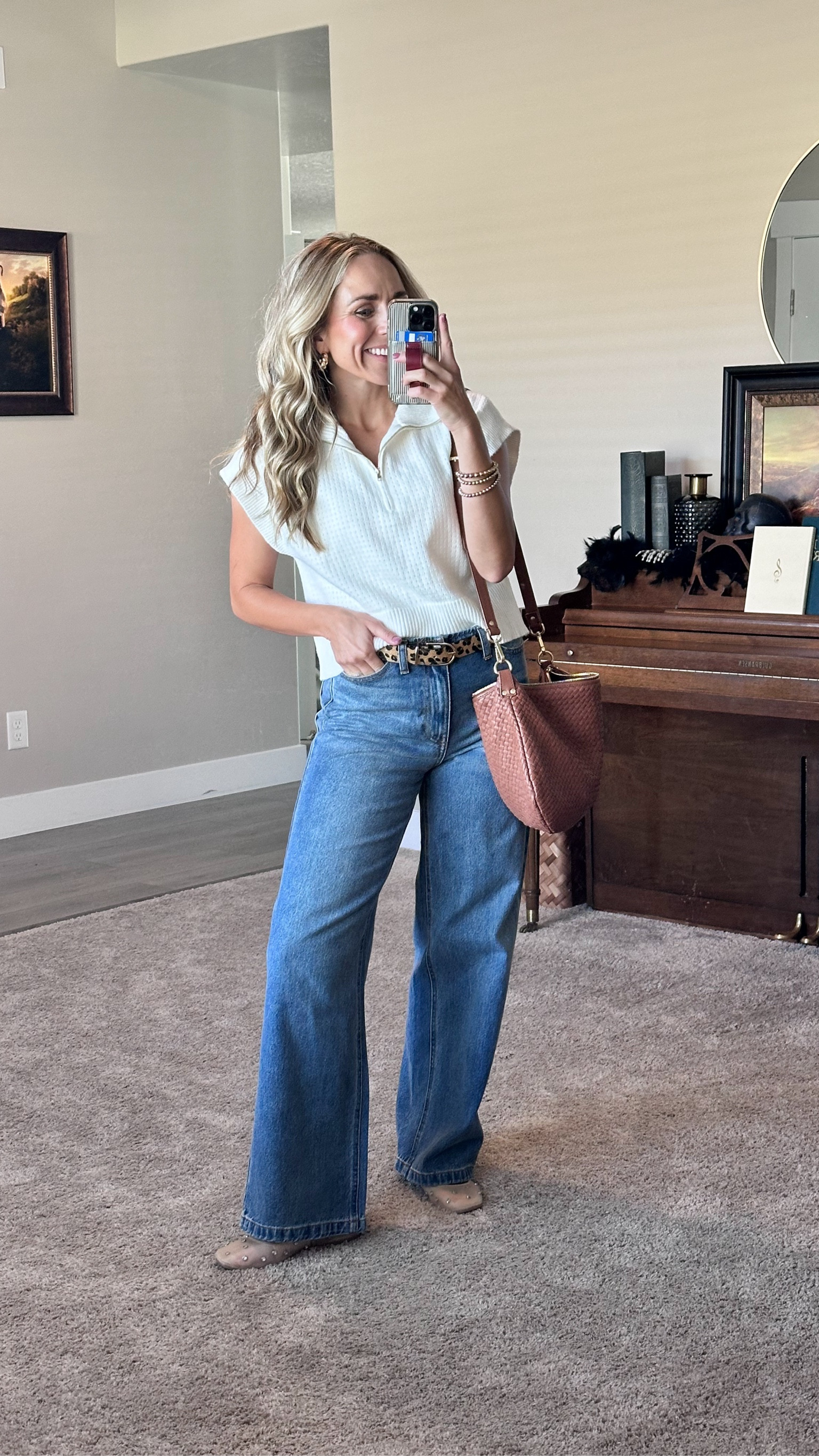 Fall outfit idea for dinner with friends! 

Everything is true to size. 

#LTKFindsUnder100 #LTKSeasonal #LTKStyleTip