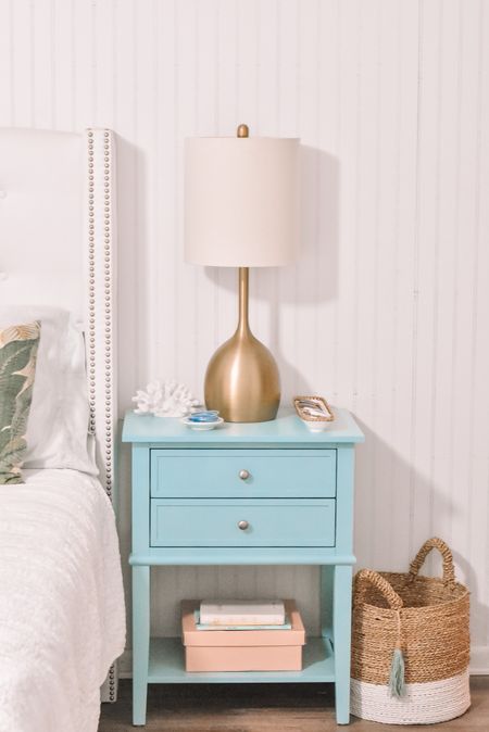 This blue nightstand is currently on sale. Love the pop of color in a coastal style bedroom or beach house. 

#LTKFind #LTKhome #LTKsalealert
