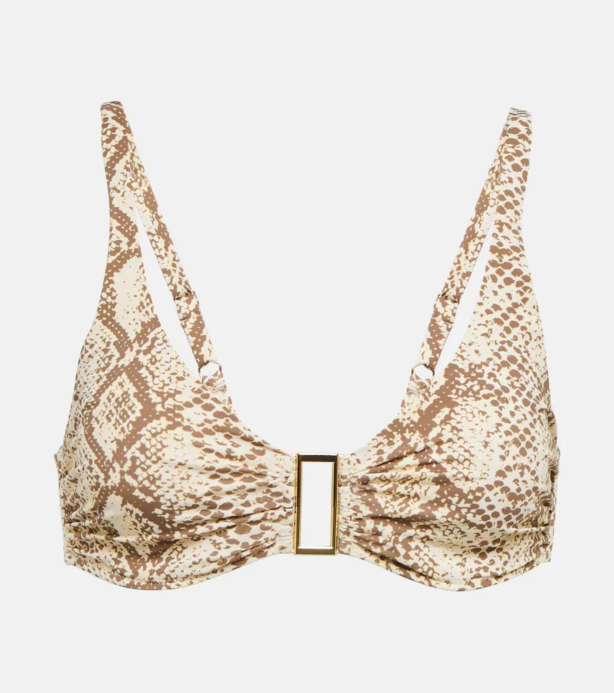 Melissa Odabash Bel Air snake-print bikini top | Mytheresa (US/CA)