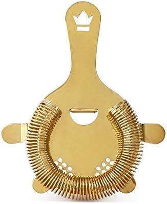 Cocktail Kingdom Buswell™ 4-Prong Hawthorne Strainer - Gold-Plated | Amazon (US)
