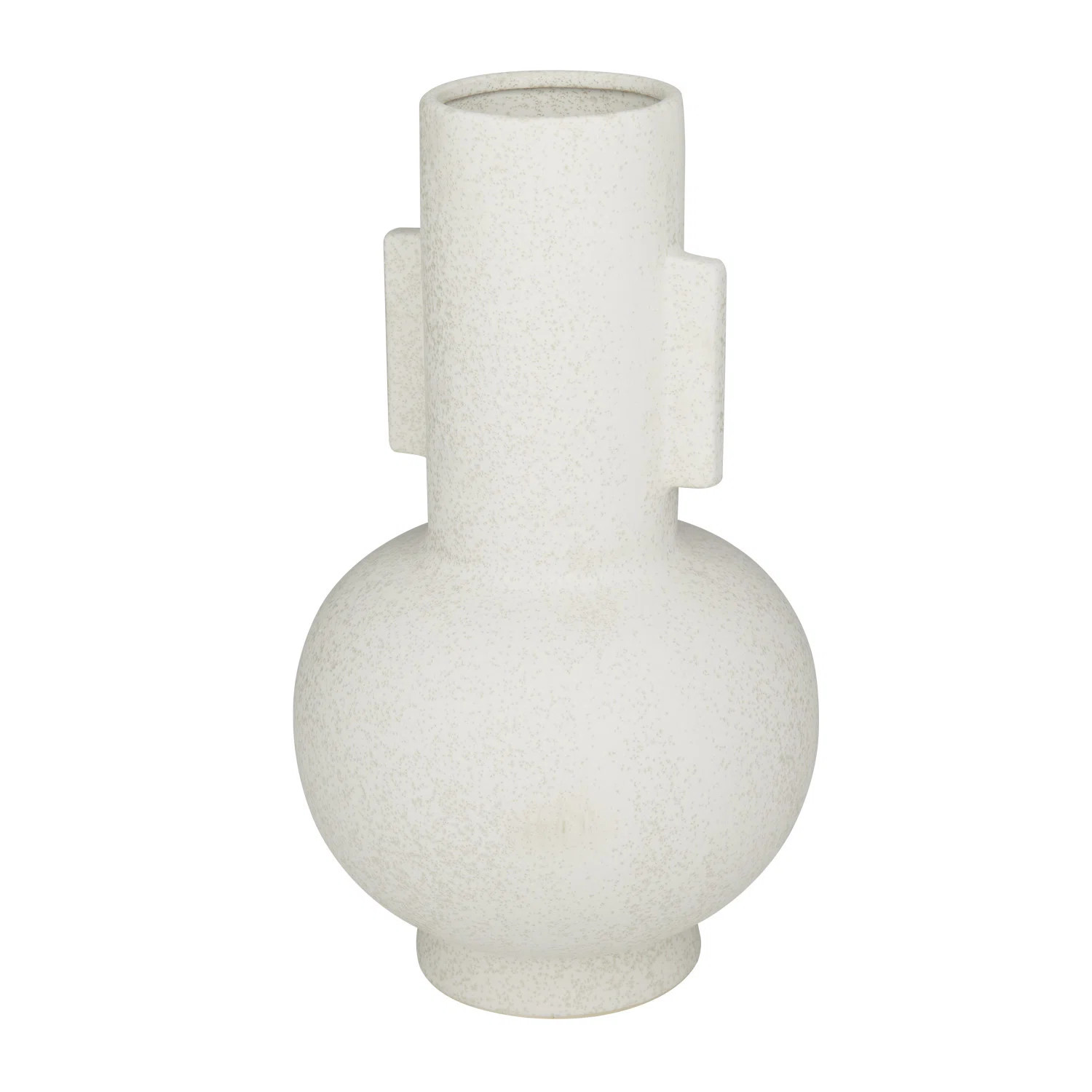 Cosmoliving By Cosmopolitan White Ceramic Modern Vase, 8" X 15" | Wayfair | Wayfair North America