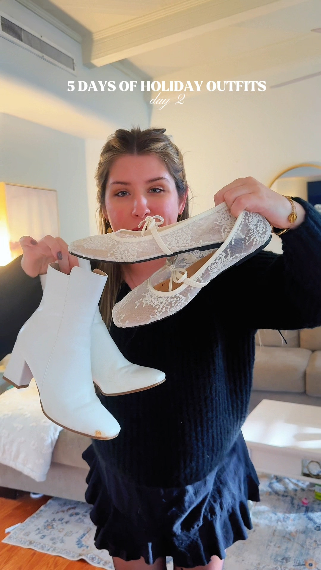 easy holiday outfit idea! 🖤🤍 

#LTKootd #LTKFindsUnder50 #LTKHoliday