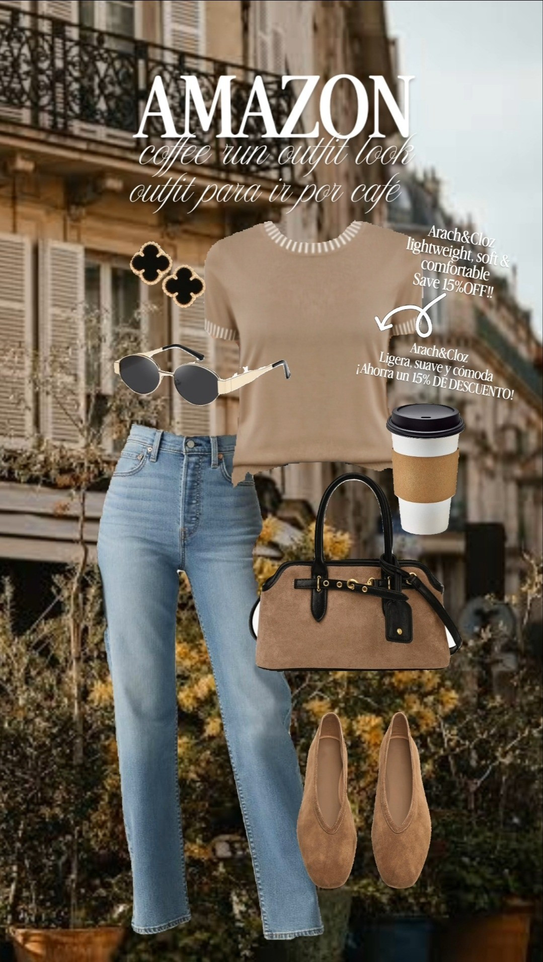 Enjoy a perfect cafe look with these chic jeans and comfortable ballet flats! Perfect for a stylish coffee run. ☕

#LTKootd #LTKSaleAlert #LTKgrwm