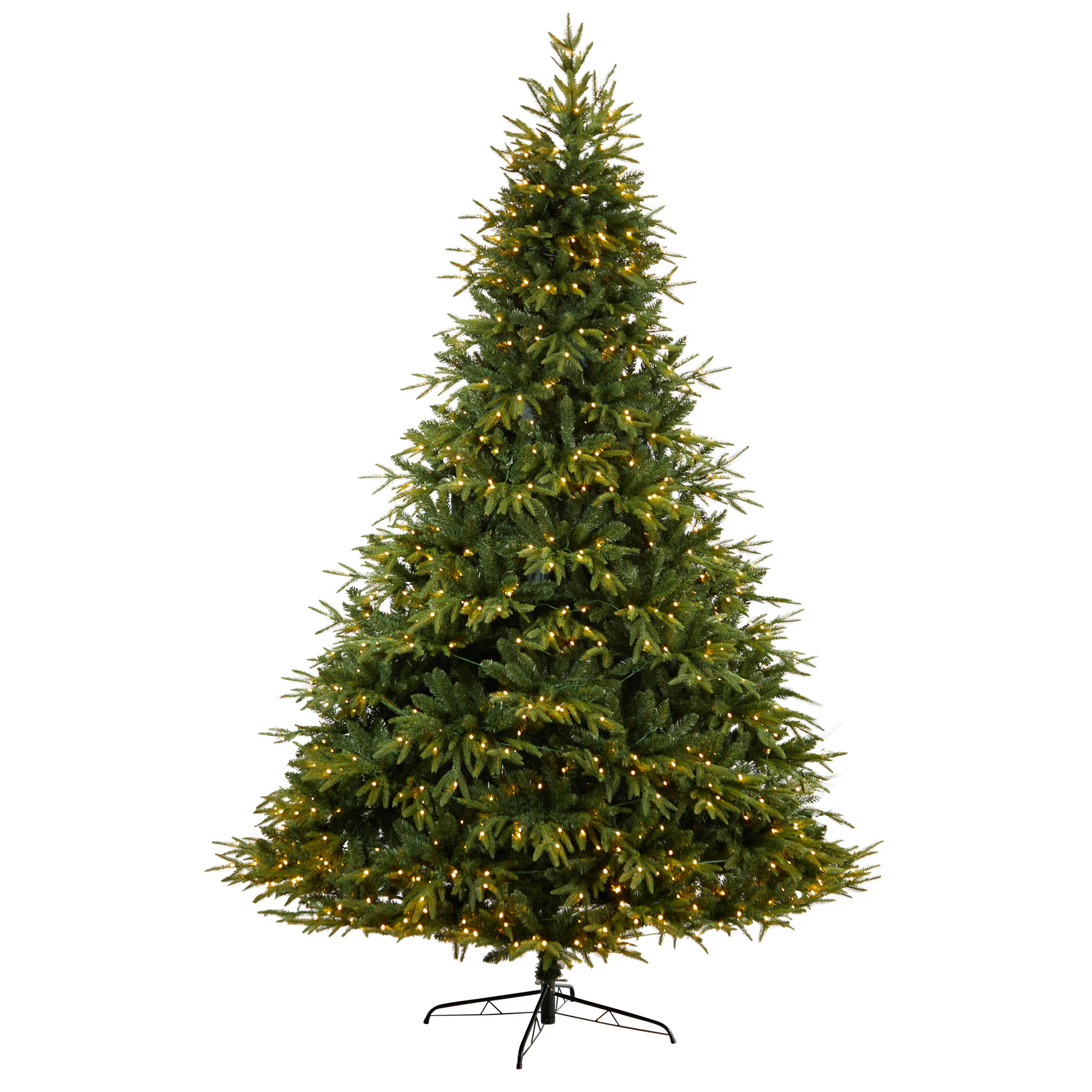 Nearly Natural Vic - Colorado Mountain Fir 9-ft Douglas fir Pre-lit Artificial Christmas Tree with White LED Lights one_size | T3260 | Lowe's