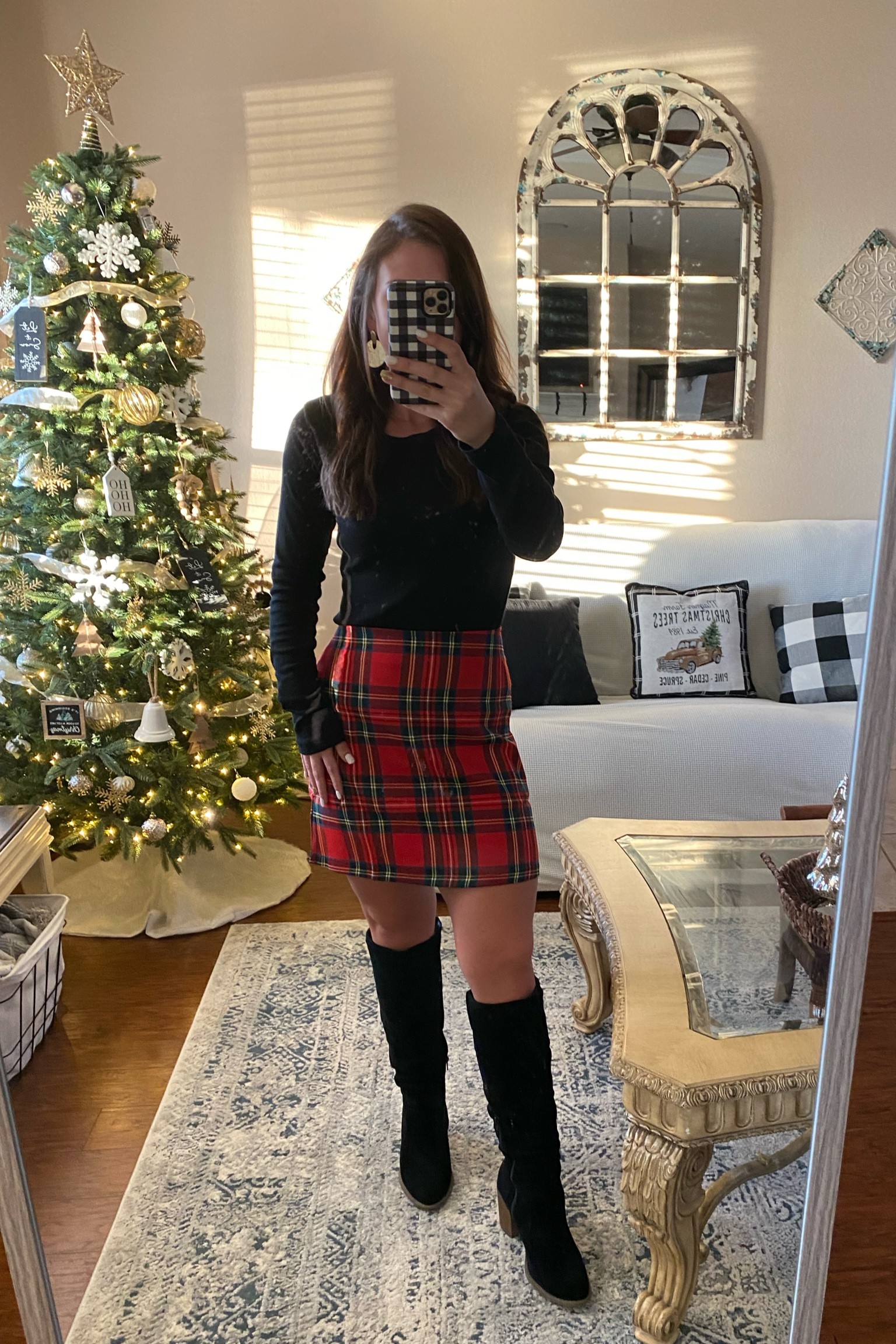 Love this skirt for Holiday season! 😍🎄

#santapictures #holiday #christmas #plaidskirt #christmasoutfit #amazonholiday #familypictures #blackboots #longsleevetops #basics 

#christmasparty #holidayoutfit 
 #christmasshopping  #husbandgift #guiftguide #blackfriday #familygifts #smarttv #amazonfire #amazongift #holidayshopping #home #livingroom #targetdeals #appleairpods 
#falldresses #fallweddingguest 

#LTKSeasonal #LTKfamily #LTKcurves #LTKfit #LTKbeauty #LTKhome #LTKstyletip #LTKunder100 #LTKsalealert #LTKswim #LTKtravel #LTKunder50 #LTKhome #LTKsalealert #LTKHoliday

#abercrombie&Fitch #abercrombie #bodysuits #fallbodysuits #fall
#halloween #fall #halloweendecor #falldecor #sweaterweather
#clogs #mules #fallinspo #halloween #boyfriendjeans #bodysuit #longsleeve  #casual wear #booties #bootseason #target #targetdeals #falloutfits #fallessentials #skyresort #resortfashion #bootinspo #bootie #pinklily #bootoutfits #onepieceswimsuits #highheels #weddingguest #pumps #sweaters #turtlenecks  #fedorahats #home #homedecor #bodycondresses #bodysuits #miniskirts #midiskirts #maxiskirts #minidresses #mididresses #maxidresses #watches #earrings #backpacks #camis #croppedcamis #croppedtops #highwaistedshorts #highwaistedskirts #momjeans #momshorts #capris #overalls #overallshorts #distressedshorts #distressedjeans #blackshorts #leggings #bralettes #crossbodybag #fallhomedecor #halloweendecoe #outdoordecor #totebag #luggage #carryon #blazer #airpodcase #iphonecase #shacket #sale #under50 #under100 #under40 #workwear  #ootd #bohochic #bohodecor #farmhouse decor #modernhome #homedecor #amazonfinds #nordstrom #bestofbeauty #beautymusthaves #beautyfavorites #hairaccesories #perfume #fragrance #studearrings #hoopearrings #necklaces #pumpkinpatch #familyfallpictures  #blackfriday #LTKblackfriday #weddingguest #wedding #cocktaildress #stevemadden #dolcevita #nordstrom  #macys #saks #amazonfashion #walmart #target #targetfashion #workwearinspo #workoutfits #coldweatheroutfits

#LTKunder50 #LTKsalealert #LTKHoliday