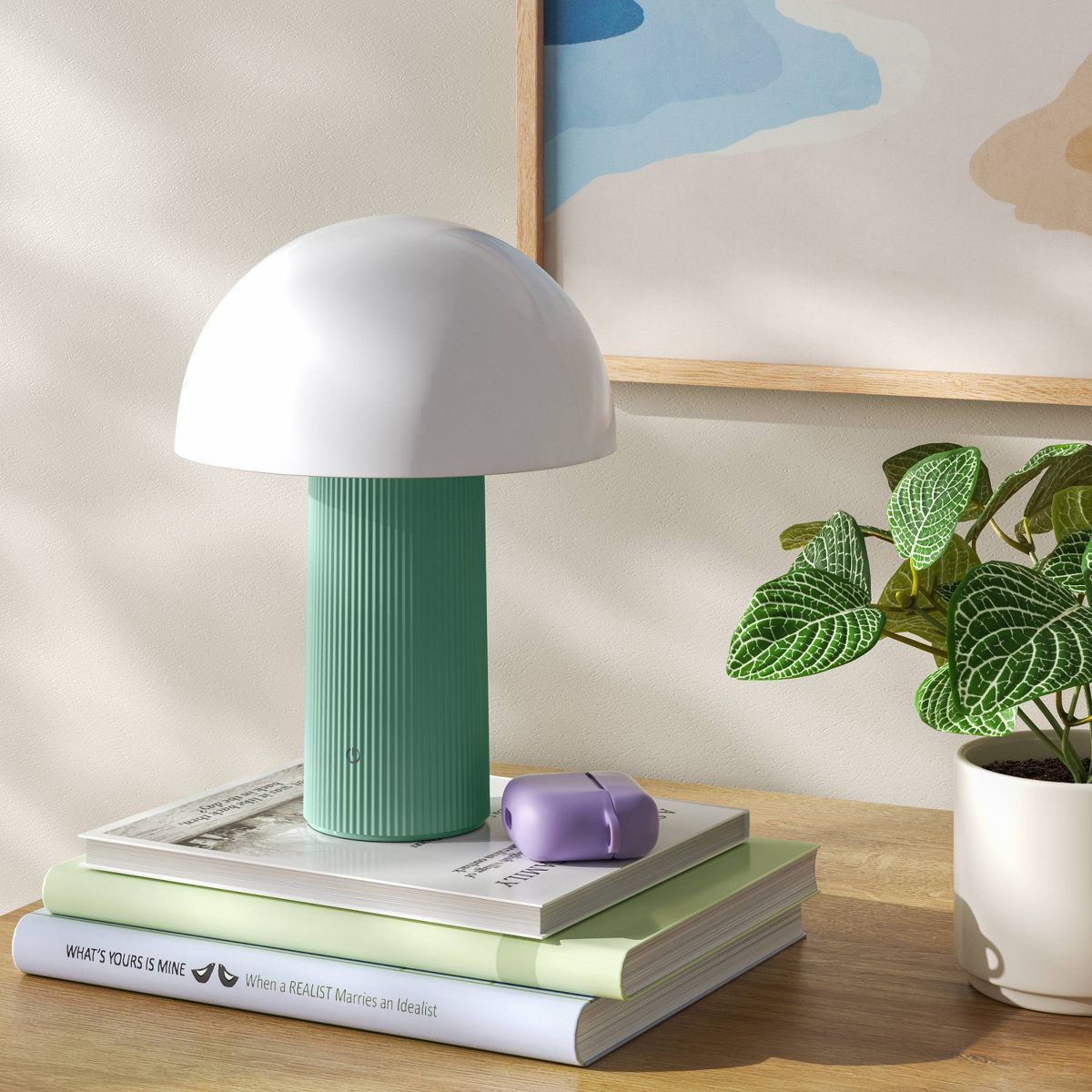 Portable Mushroom Lamp with Rechargeable Battery (Includes LED Light Bulb) - Room Essentials™ | Target