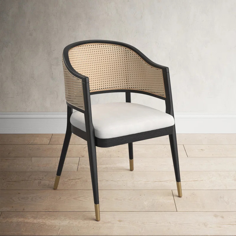 Geri Linen Solid Back Arm Chair | Wayfair North America