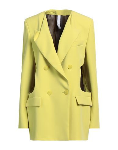 Hevò Woman Blazer Lime green Size 4 Polyester, Elastic fibres | YOOX (US)