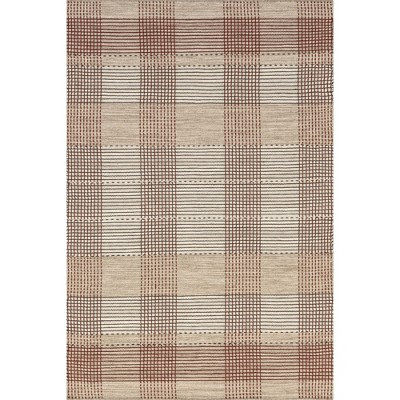 Nuloom Oregon Plaid Wool Area Rug, 10' x 14', Beige | Target