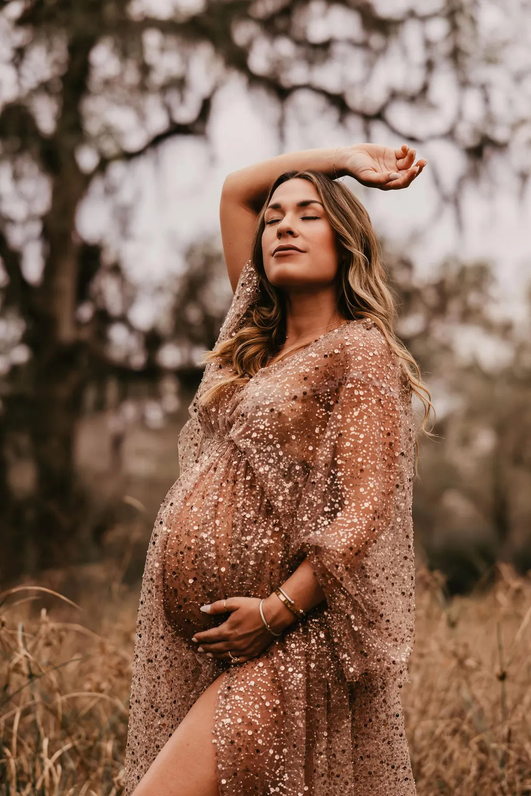 Sukienka Nicole Women's Boho | Sukienka Vintage Z Zdobionego Tiulu Na Sesję Zdjęciową Ciążow... | Etsy (US)