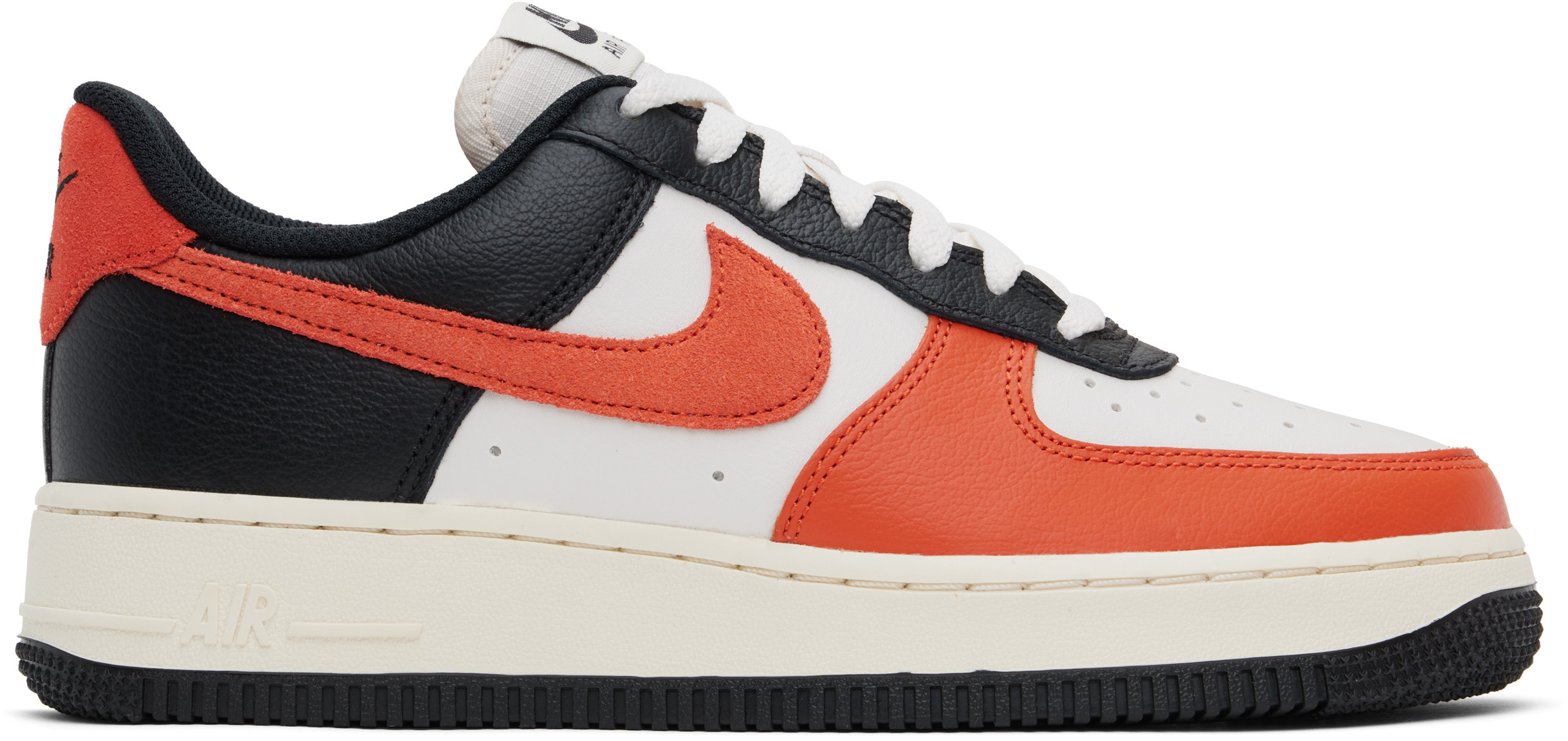Nike Black & Orange Air Force 1 '07 LV8 Sneakers | SSENSE