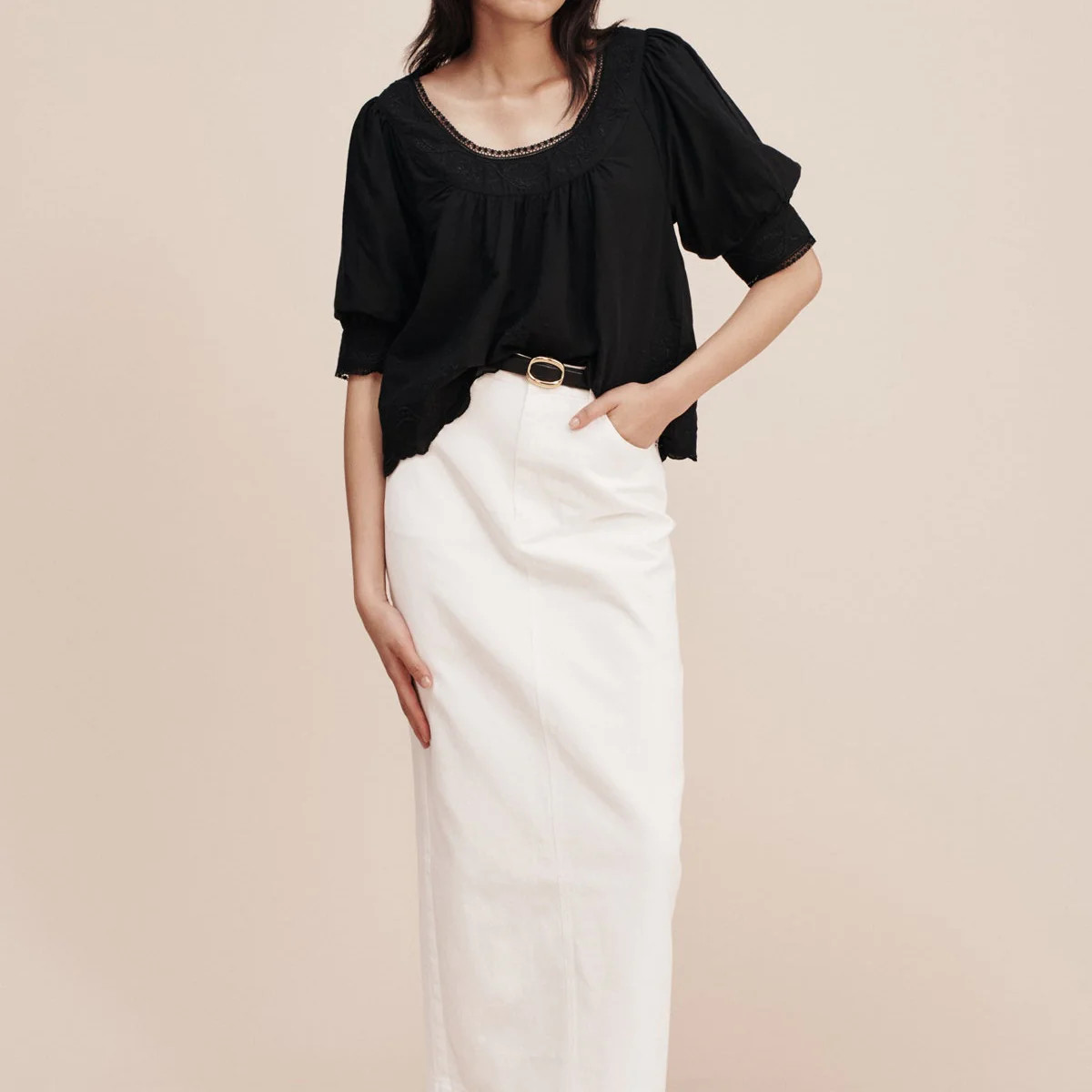 MYLAH TOP - BLACK | POSSE (US)