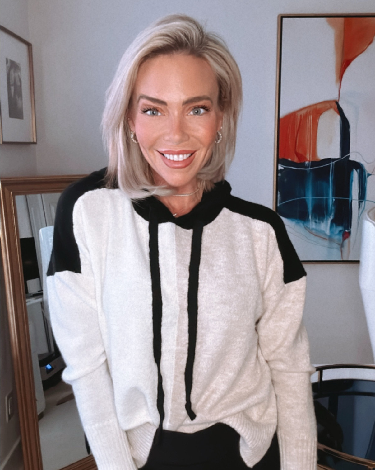 OK ladies here we go! I found us another incredible outfit that I have been wearing both to work and on the weekends because I absolutely love a cozy and comfy sweater that you can dress up or down!

Wearing a size XS in the top a small in the leggings (these are truly amazing. You must get them) & a 9 in the boots! 🥂

I couldn’t wait to share this outfit with you ladies because I feel like this sweater is such a beautiful combination of cream and tan and black and I absolutely love the combination of black and white and tan all in one! ♥️

Linking everything that you see in these photos and videos from the clothing to jewelry to make up and hair products I live by! Can’t wait for you, ladies too fall in love with these items just as much as I have. 

Everything is so affordable and budget friendly, which makes it even more incredible!

You’re going to find yourself grabbing this top all the time because it is so comfortable and so chic ! ✨

XOXO-your girl for the latest beauty home and fashion trends,
CeCe 🙏🎁🥂💄🚨💎🎯😘🤩✅✨

#LTKWorkWear  
     #LTKMidSize     #LTKVideo    #CorMyerStyle     #LTKMidSize #LTKCyberWeek             

#LTKFindsUnder50 #LTKSeasonal #LTKBeauty #LTKStyleTip #LTKFindsUnder100 #LTKTravel #LTKFitness #LTKOver40 #LTKParties #LTKU #LTKSaleAlert #LTKBump #LTKActive #LTKShoeCrush #LTKBump #LTKFamily #LTKPlusSize #LTKHoliday #LTKGiftGuide #LTKItBag #LTKHome #LTKShoeCrush #LTKActive #LTKFindsUnder100