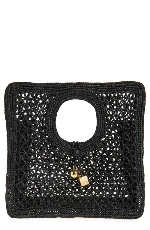 Jacquemus Le Spiaggia Square Bag in Black 990 at Nordstrom | Nordstrom