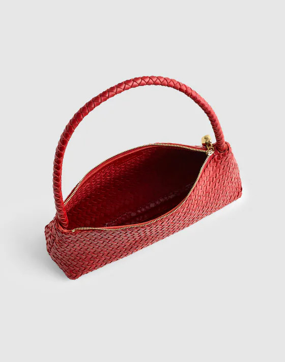 The Signature Woven Mini Zip Shoulder Bag | Madewell