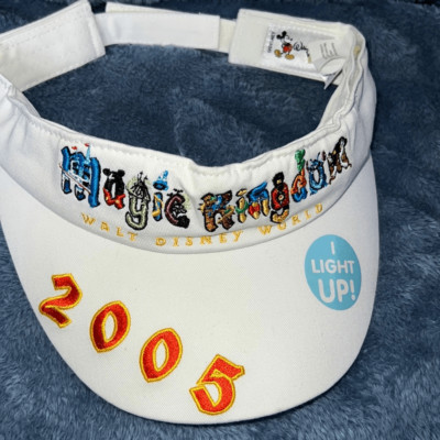 Vintage Disney Magic Kingdom Adult Visor New 2005 Light Up | eBay US