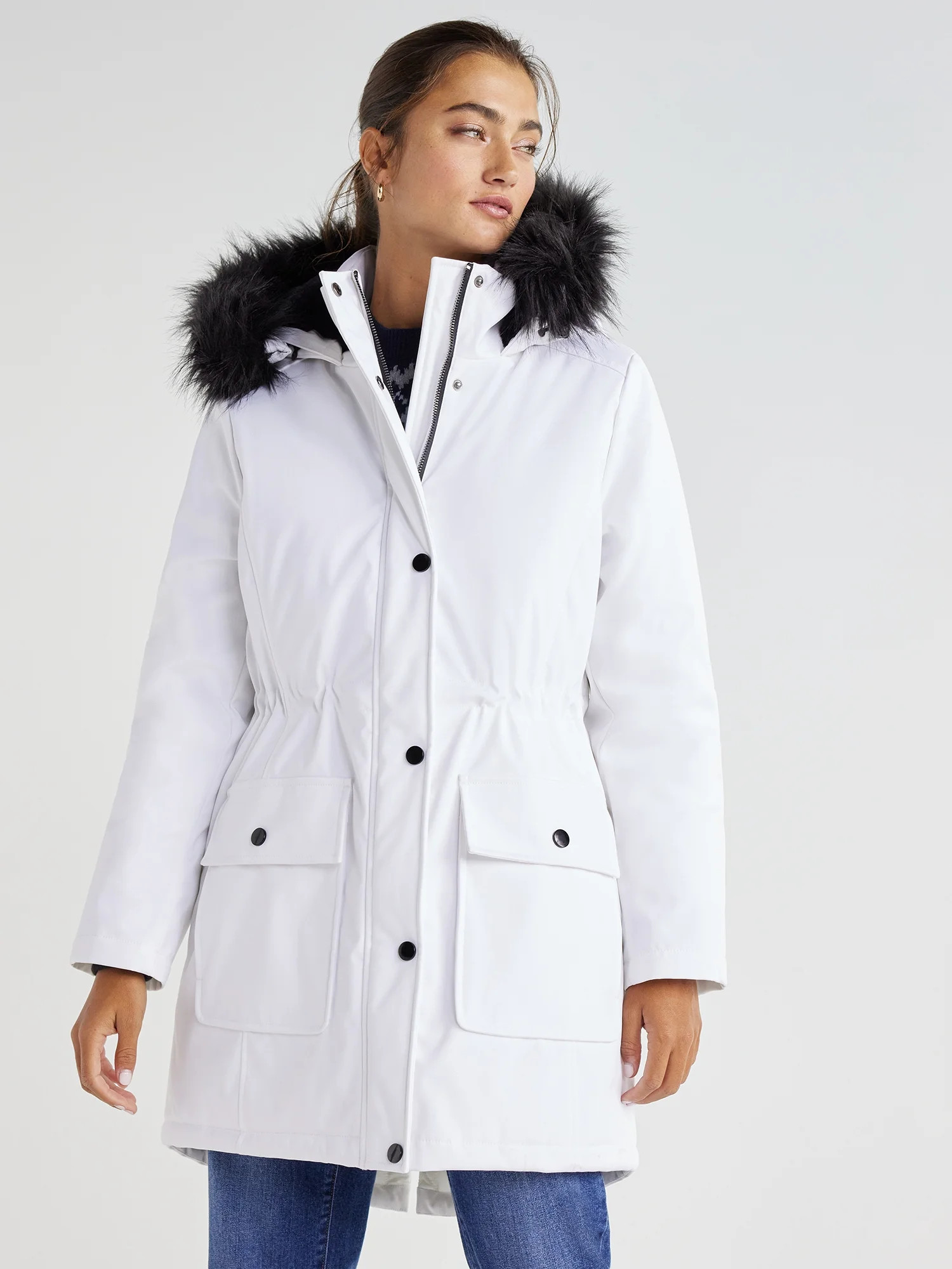 Time and Tru Women's Heavyweight Anorak Jacket, Sizes XS-2X | Walmart (US)