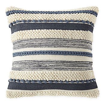 Linden Street Nubby Stripe Square Throw Pillow | JCPenney