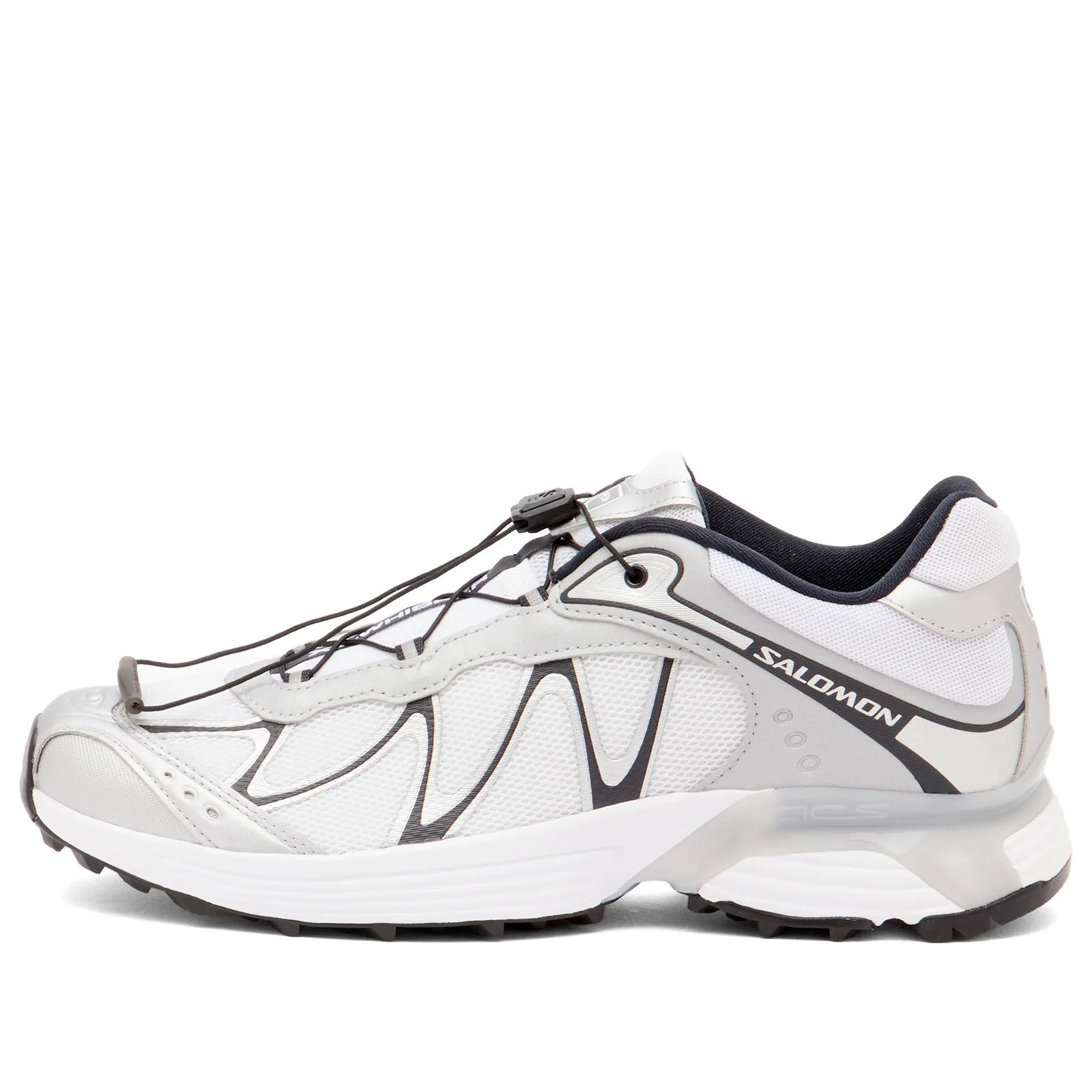 Salomon Men's XT-WHISPER Sneaker in White/Silver/Dark Navy, Size UK 10 | END. Clothing