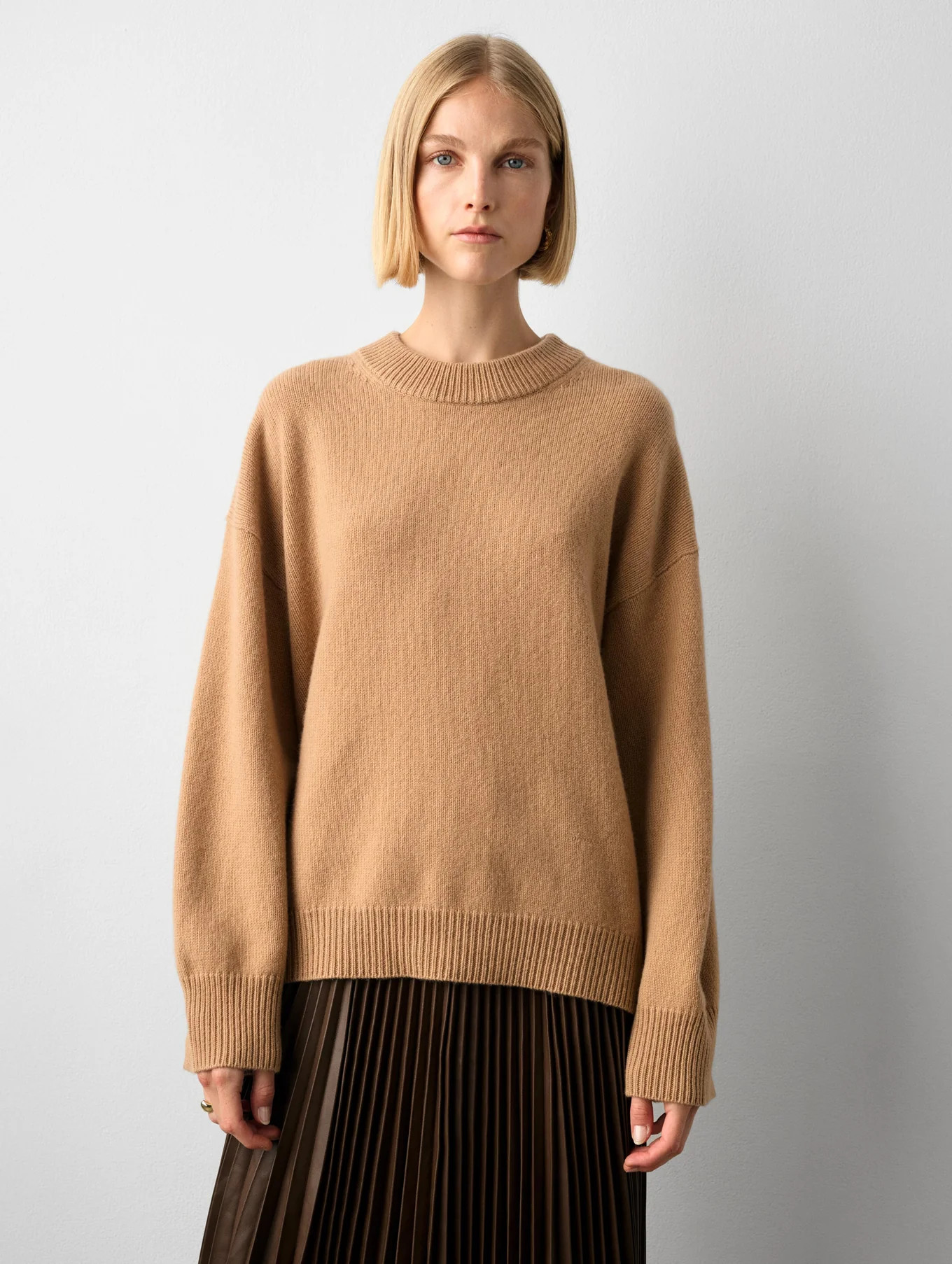Merino Cashmere Cozy Crewneck | White and Warren