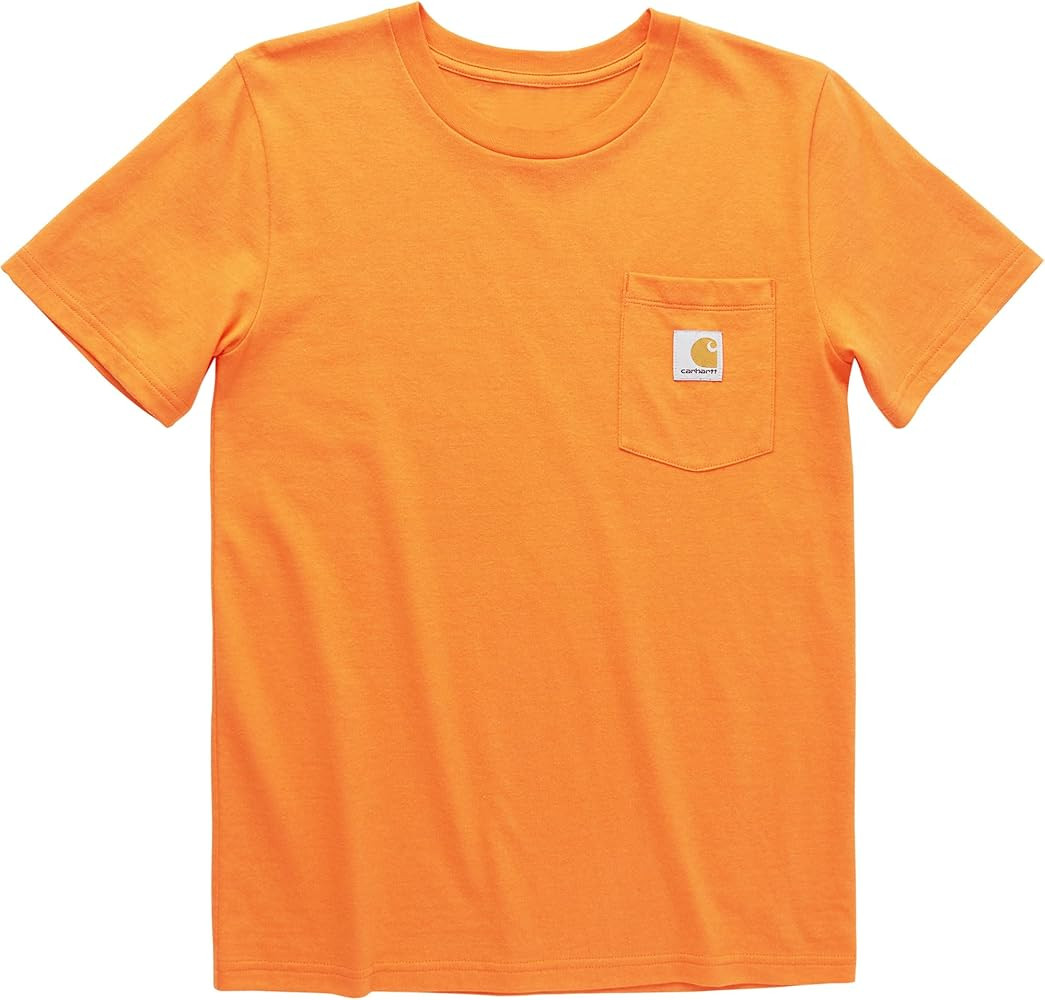 Amazon.com: Carhartt Kids' Short Sleeve Pocket T-Shirt Tee Shirt, Exotic Bright Orange, 3T: Cloth... | Amazon (US)