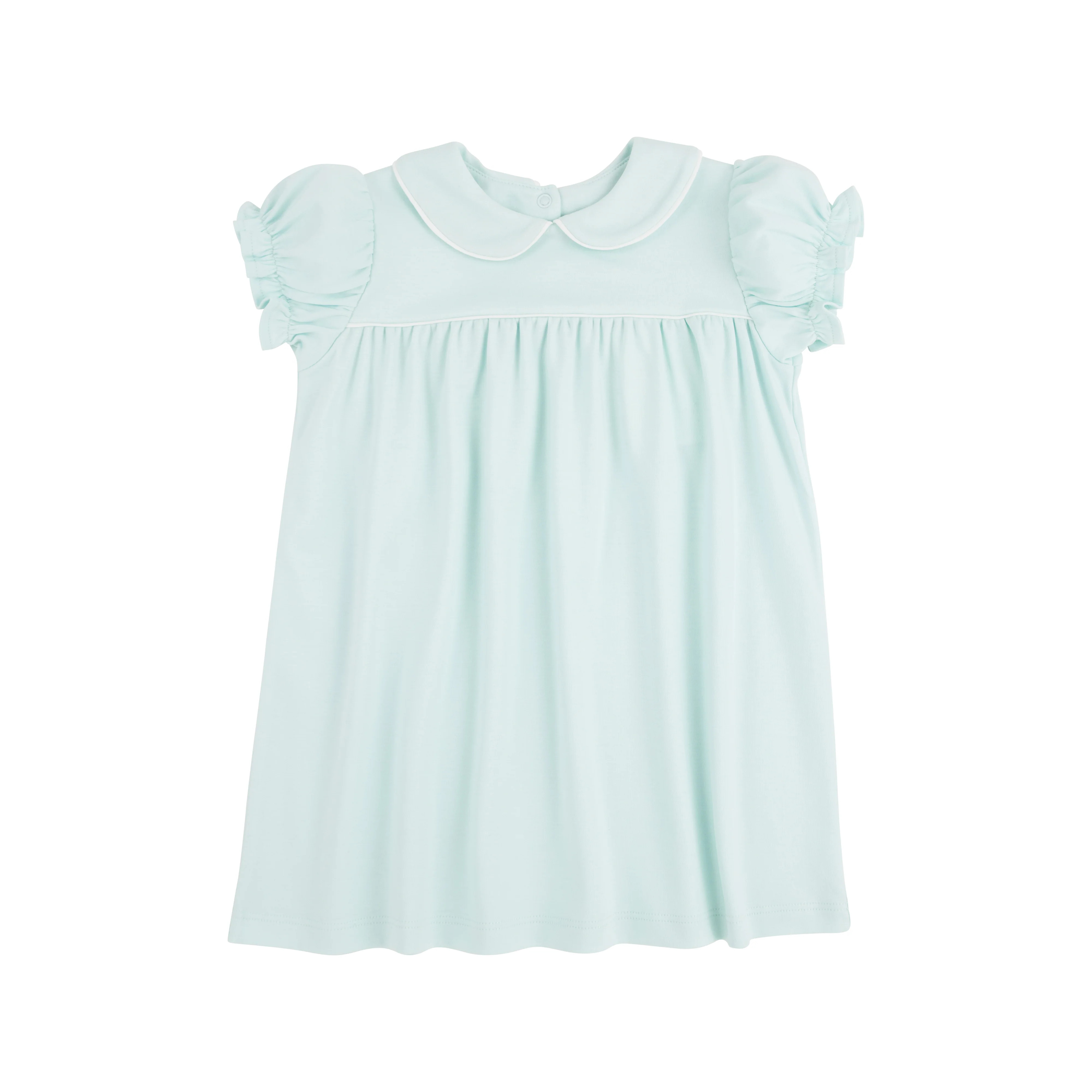 Holly Day Dress - Sea Island Seafoam with Worth Avenue White | The Beaufort Bonnet Company