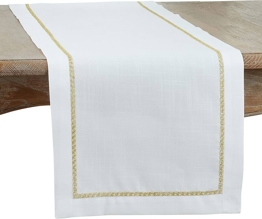 Embroidered Border Table Runner | Amazon (US)