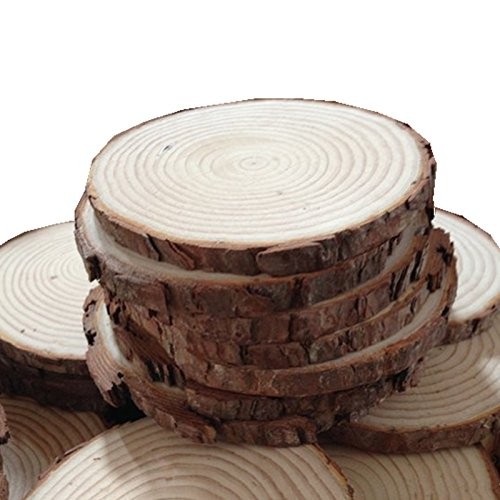 Fonder Mols Unpainted Natural Round Blank Wood Slices (Pack of 50) | Amazon (US)