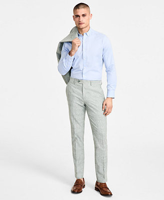 Men's Slim-Fit Linen Suit Pants | Macy's