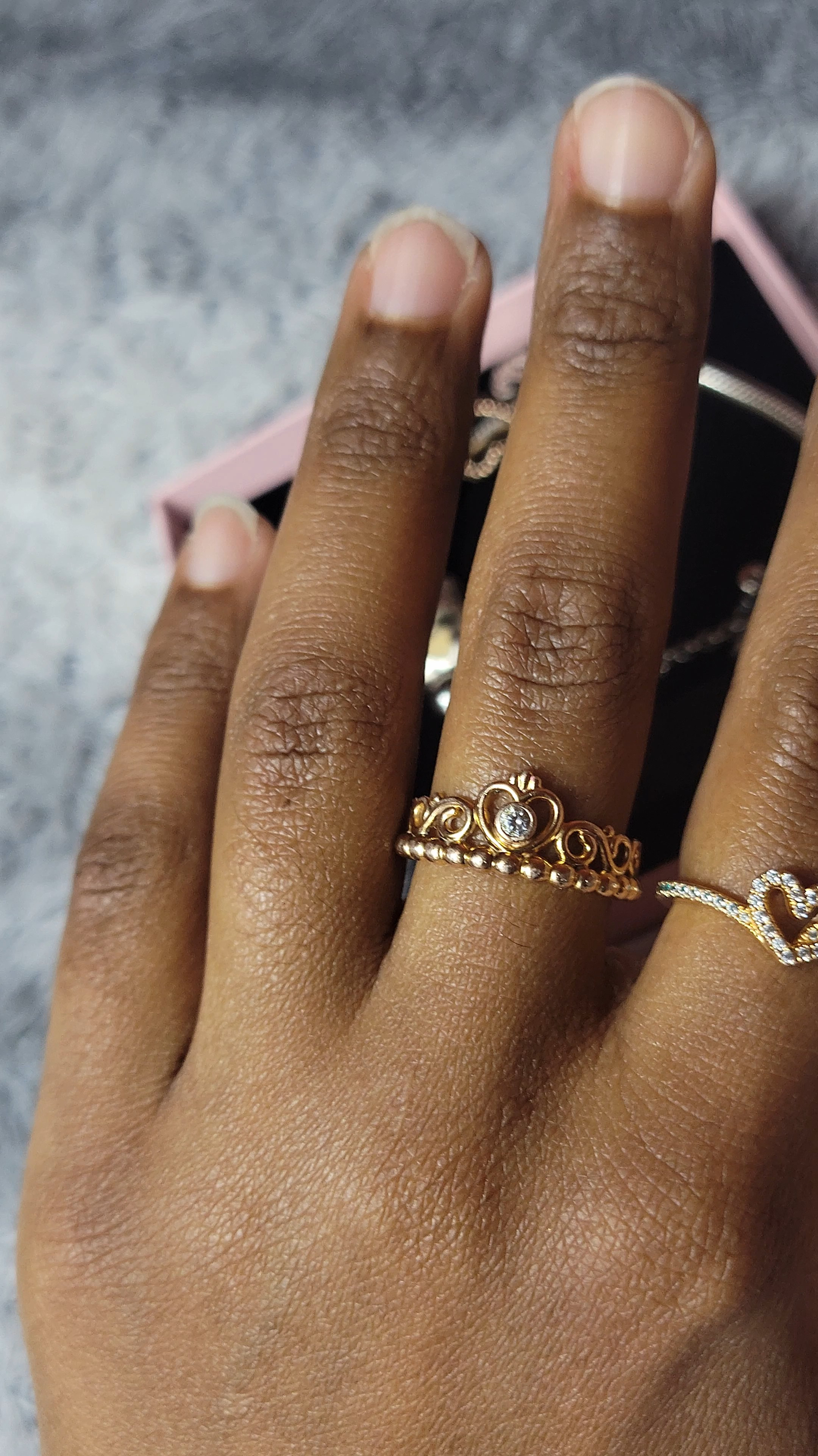 It's date night and my favorite Rose Gold rings from Pandora have entered the chat! I've always shied away from jewelry because I didn't feel like I was "girly" enough to wear it, but shout out to my family who kept buying these rings for me to feel cute and dainty. This gorgeous crown for the princess/dainty side in me to the beautiful rose gold heart - these rings were a gift from my family, chosen with purpose. Give an intentional gift with Pandora this year!

#LTKValentine #LTKgrwm #LTKvlog