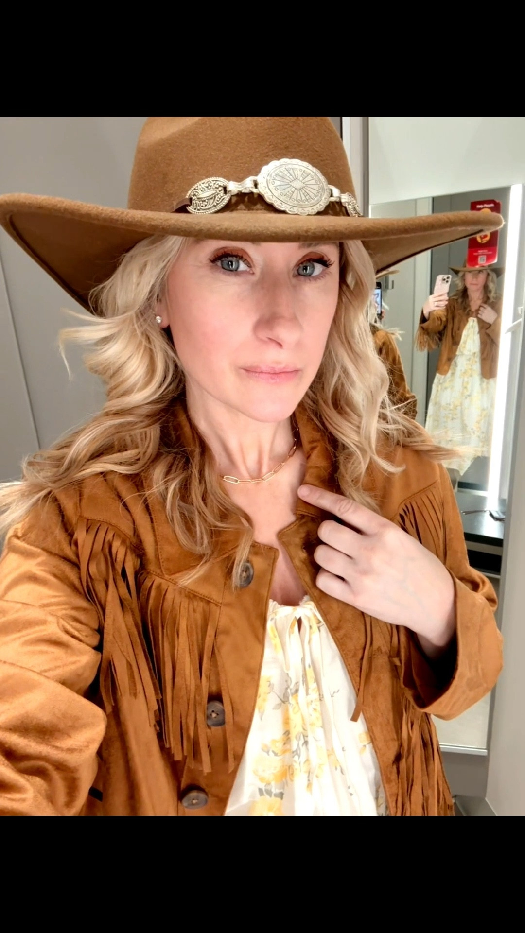 Hot take: Western is back — but elevated 🤎

This suede fringe jacket from Target’s Western Edit is the piece that instantly pulls everything together. Throw it over a simple dress and suddenly you look styled, not try-hard.

The hat. The fringe. The soft neutral palette.
It’s giving effortless cowgirl energy.

Everything is linked in my LTK before it sells out 🤠 #targetstyle

#LTKootd #LTKSeasonal #LTKSpringSale