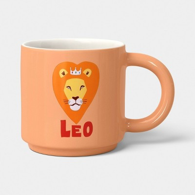 15 fl oz Zodiac Leo Mug Orange - Room Essentials™ | Target
