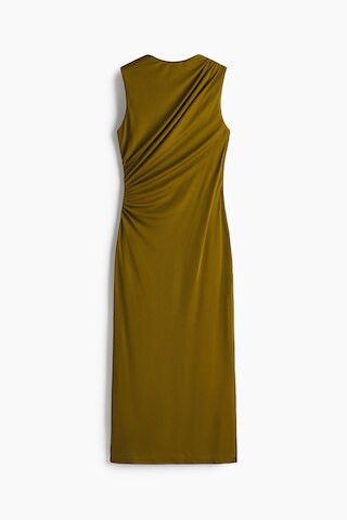 H & M - Draped Midi Dress - Green | H&M (US + CA)