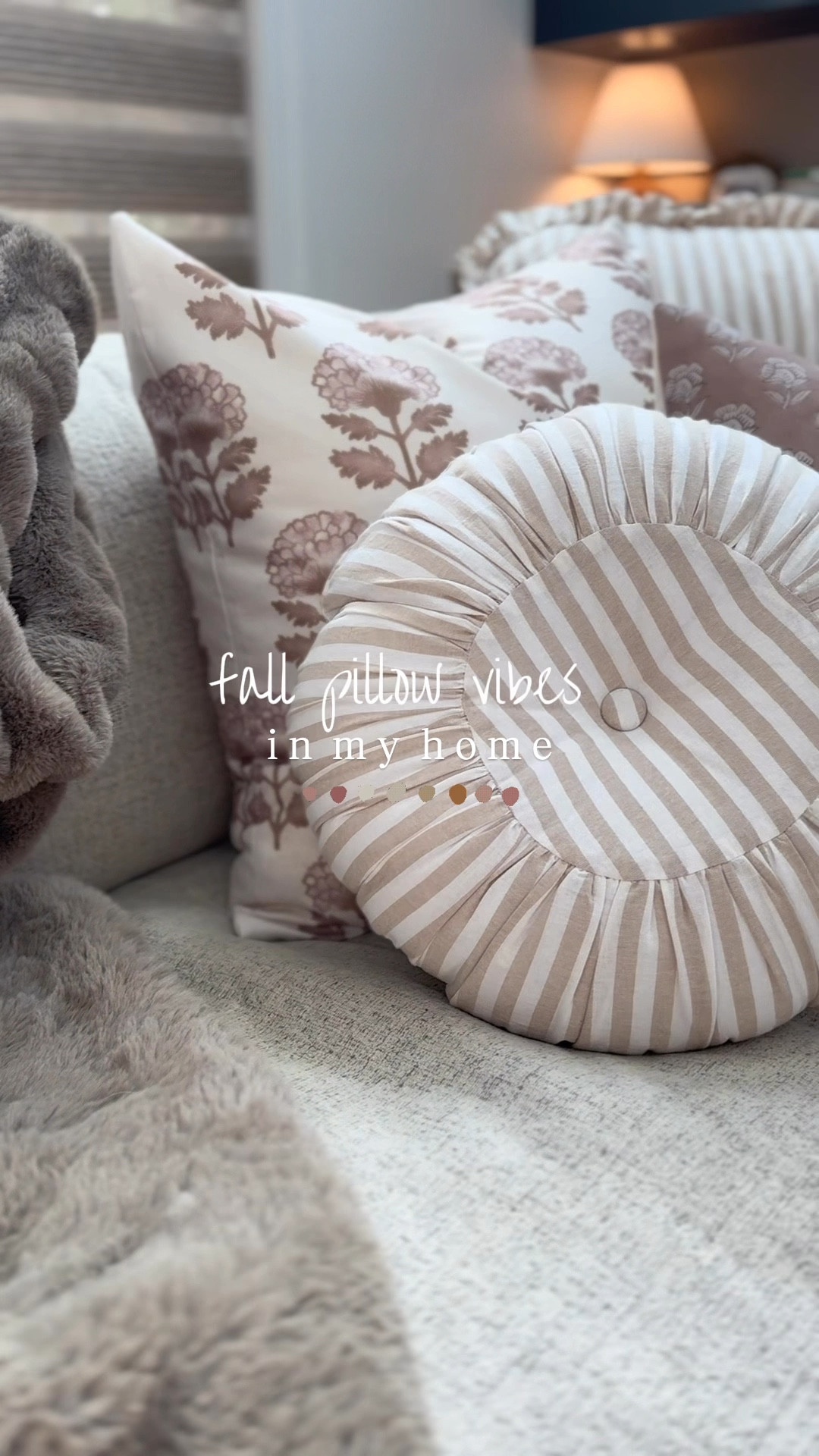 Some fall pillow vibes in my house right now! All SOOO good & affordable 🤌🏼🤎🍂 I am in a pillow cover era these days b/c it’s such an easier way to swap out the vibe w/ the seasons! 

Also linked my pillow inserts I use! 💤

Cozy home / Amazon finds / decor / pillow covers / under $30 / Holley Gabrielle / floral print /  target / video 

#LTKSeasonal #LTKHome #LTKFindsUnder100