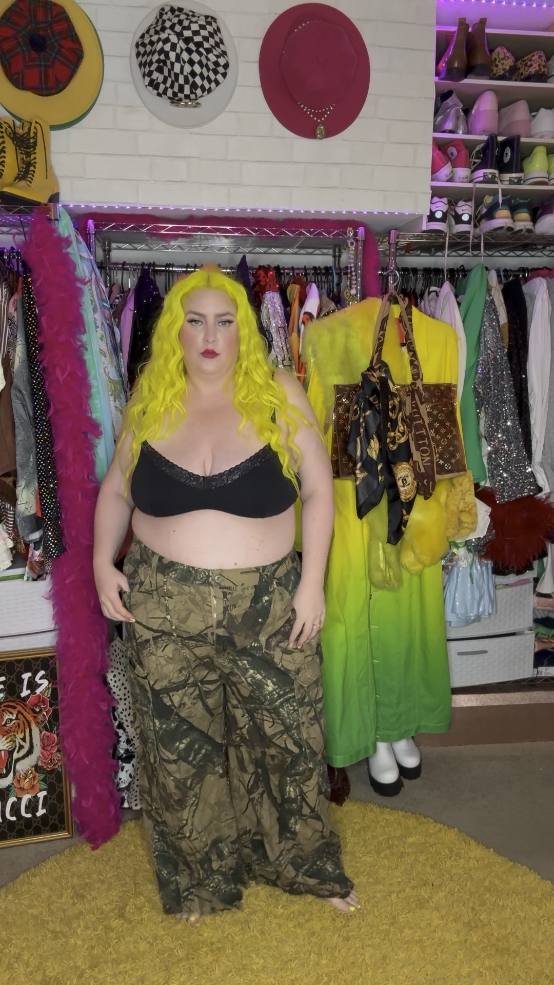 I have been playing with camo pants styling and love these #prettylittlething plus size option. I’m wearing a us size 22 so they fit my waist and are super wide leg 

#LTKStyleTip #LTKPlusSize