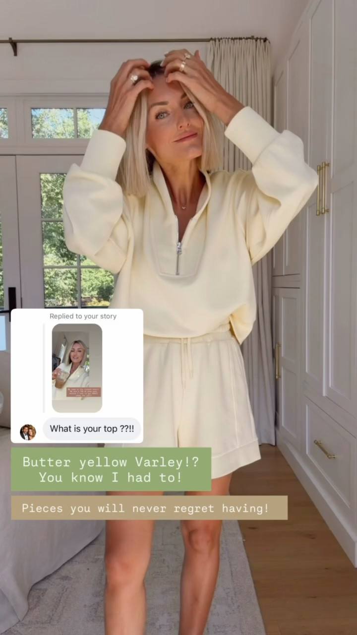 Butter yellow is always a yes 🧈😍 Love this set from Varley. Truly the best quality and you will not regret having this- you’ll reach for it again and again! Wearing S in both

Loverly grey, varley set, butter yellow lounge set, athleisure matching set, women’s athletic outfit, loungewear for her

#LTKSeasonal