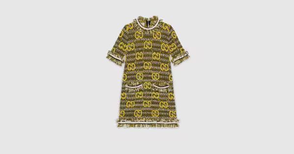 Wool mohair GG dress | Gucci (US)