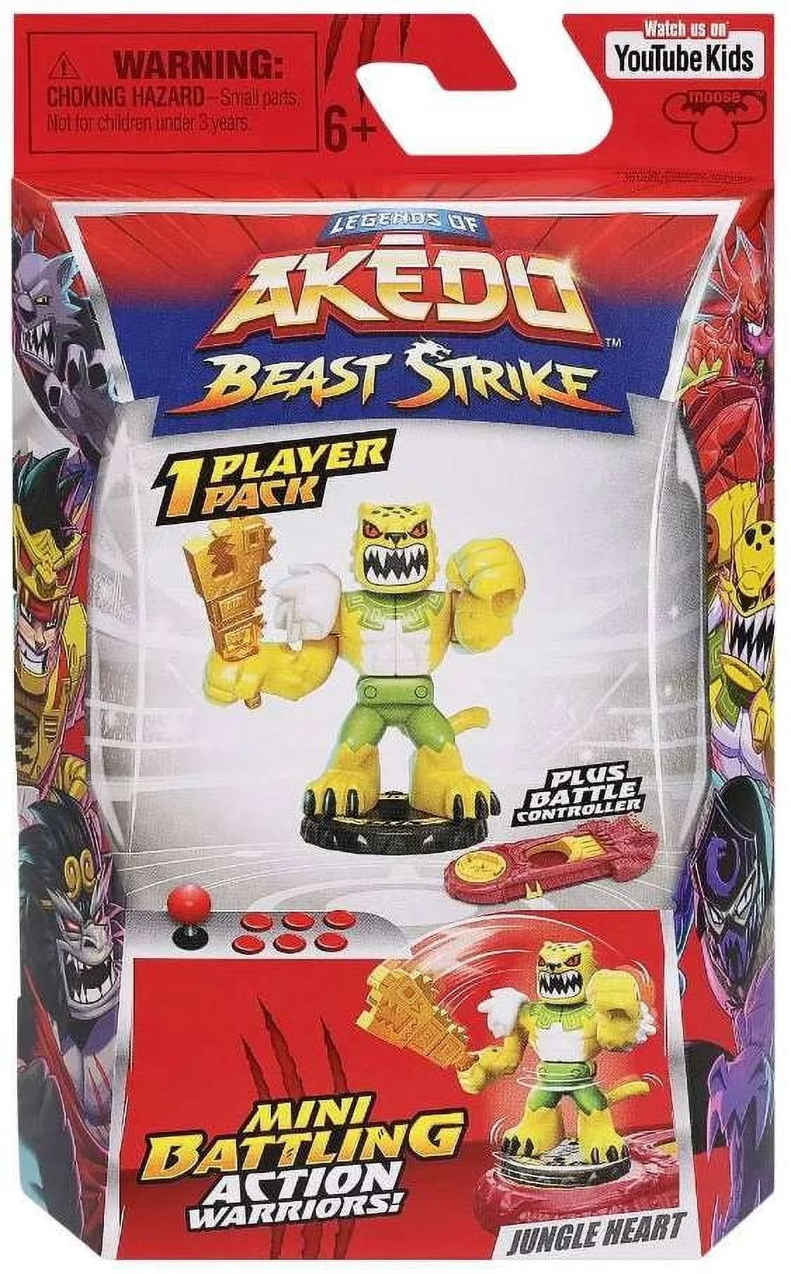 Legends of Akedo Beast Strike Jungle Heart Mini Battling Action Figure | Walmart (US)