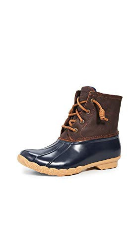 Sperry Women's Saltwater Boots, Tan/Navy, 8.5 | Amazon (US)