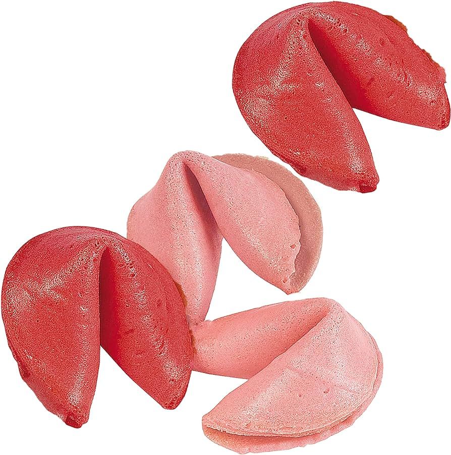 Valentine Fortune Cookies (50 Pcs) Individually Wrapped - Valentines Day Treats Non Candy for Kid... | Amazon (US)
